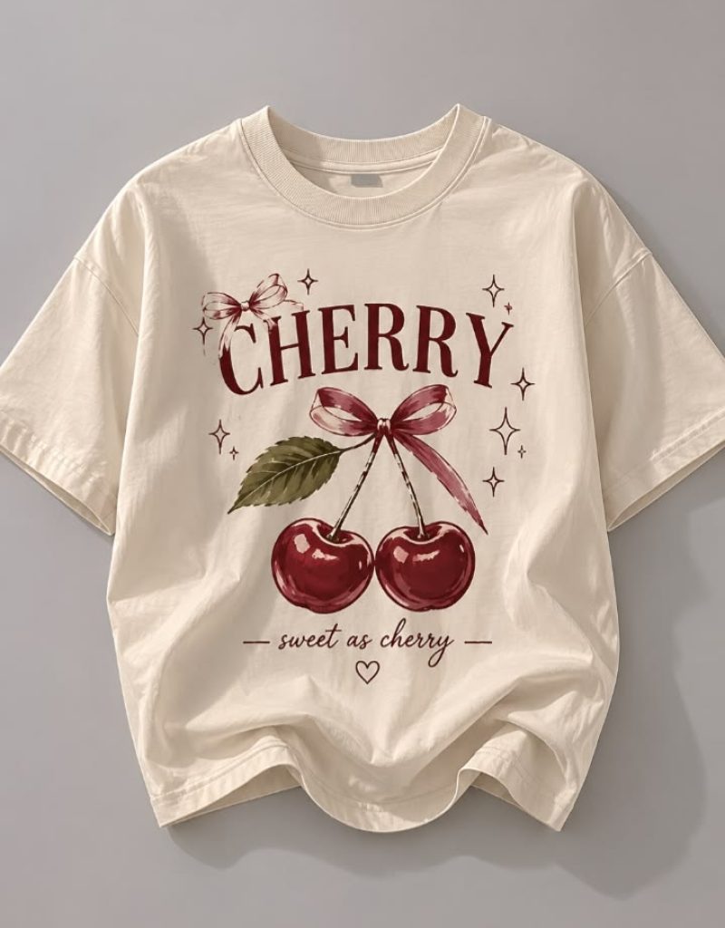 Cherry Print TEE